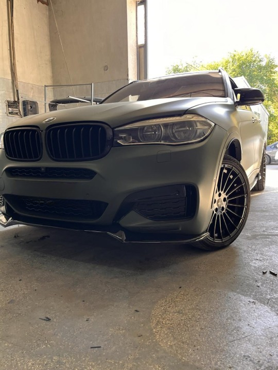 ART. 0706  SPLITTER BMW X5 F15 X6 F16 MSPORT 2014+ NERO LUCIDO
