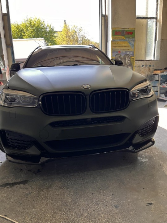 ART. 0706  SPLITTER BMW X5 F15 X6 F16 MSPORT 2014+ NERO LUCIDO