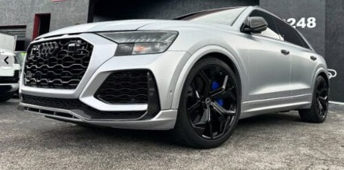 ART.3444 GRIGLIA AUDI Q8 2018-2023 LOOK RS SILVER