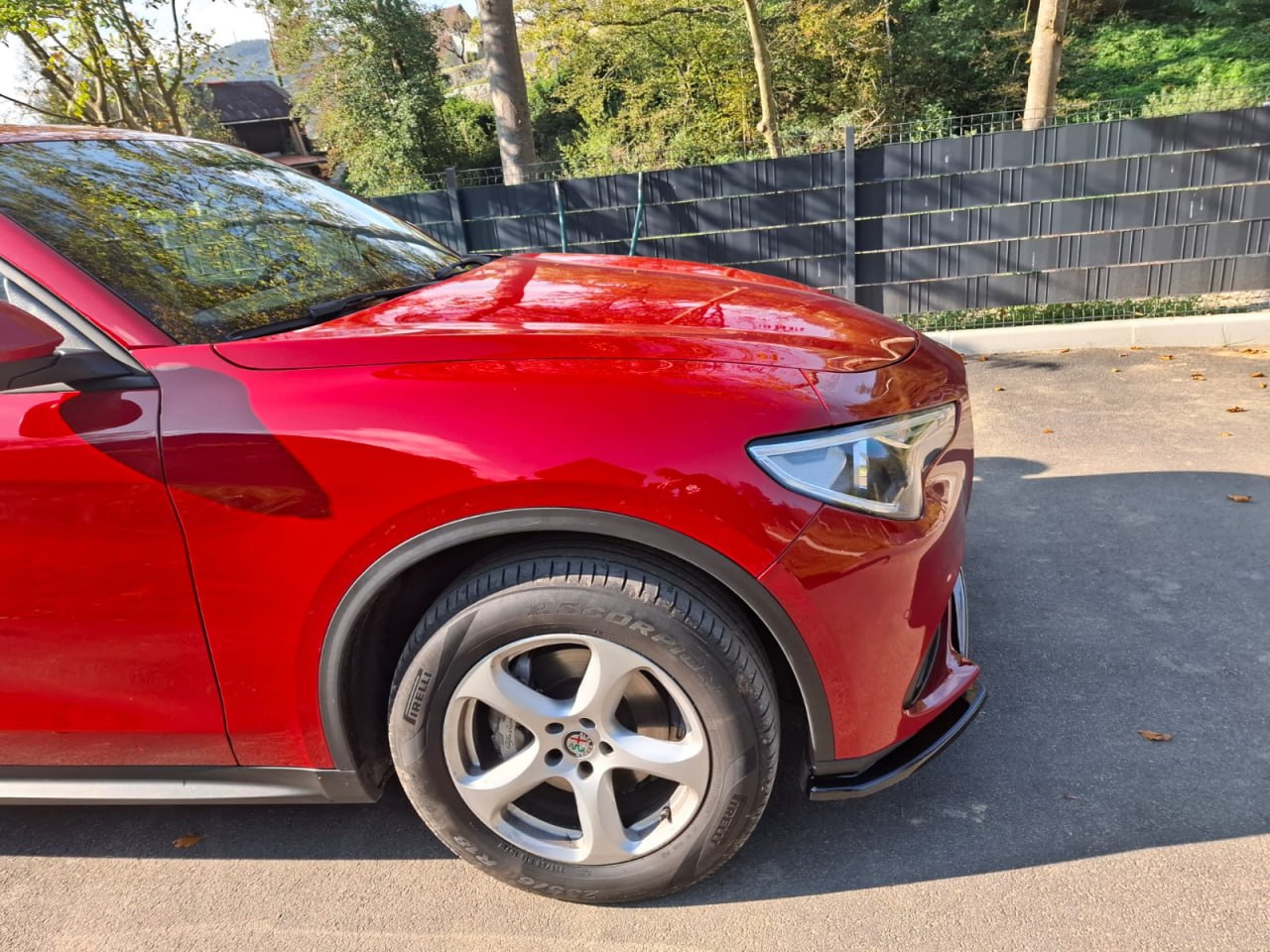 ART. 0233 SPLITTER ALFA ROMEO STELVIO 2016+ NERO LUCIDO