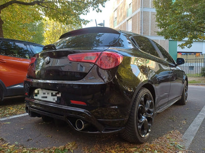ART. 0405 DIFFUSORE ALFA ROMEO GIULIETTA LOOK QUADRIFOGLIO NERO LUCIDO