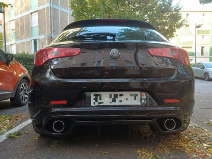 ART. 0405 DIFFUSORE ALFA ROMEO GIULIETTA LOOK QUADRIFOGLIO NERO LUCIDO