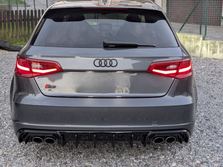 ART.2150 DIFFUSORE AUDI  A3 8V 2012-2016 SLINE S3 NERO LUCIDO 2+2