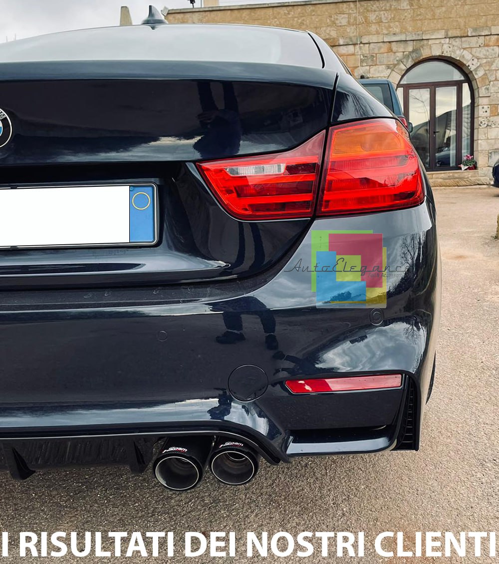 💫ART.4026 Paraurt Posteriori + Diffusore per BMW Serie 4 F32 F36 13-20 M4 look💫