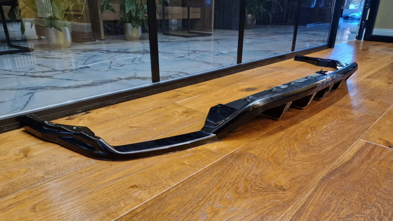 💫Art.2074 Splitter posteriore sotto paraurti audi sq8 + s-line nero lucido💫