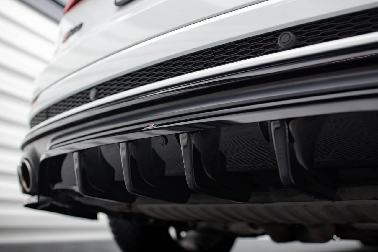 💫Art.2074 Splitter posteriore sotto paraurti audi sq8 + s-line nero lucido💫