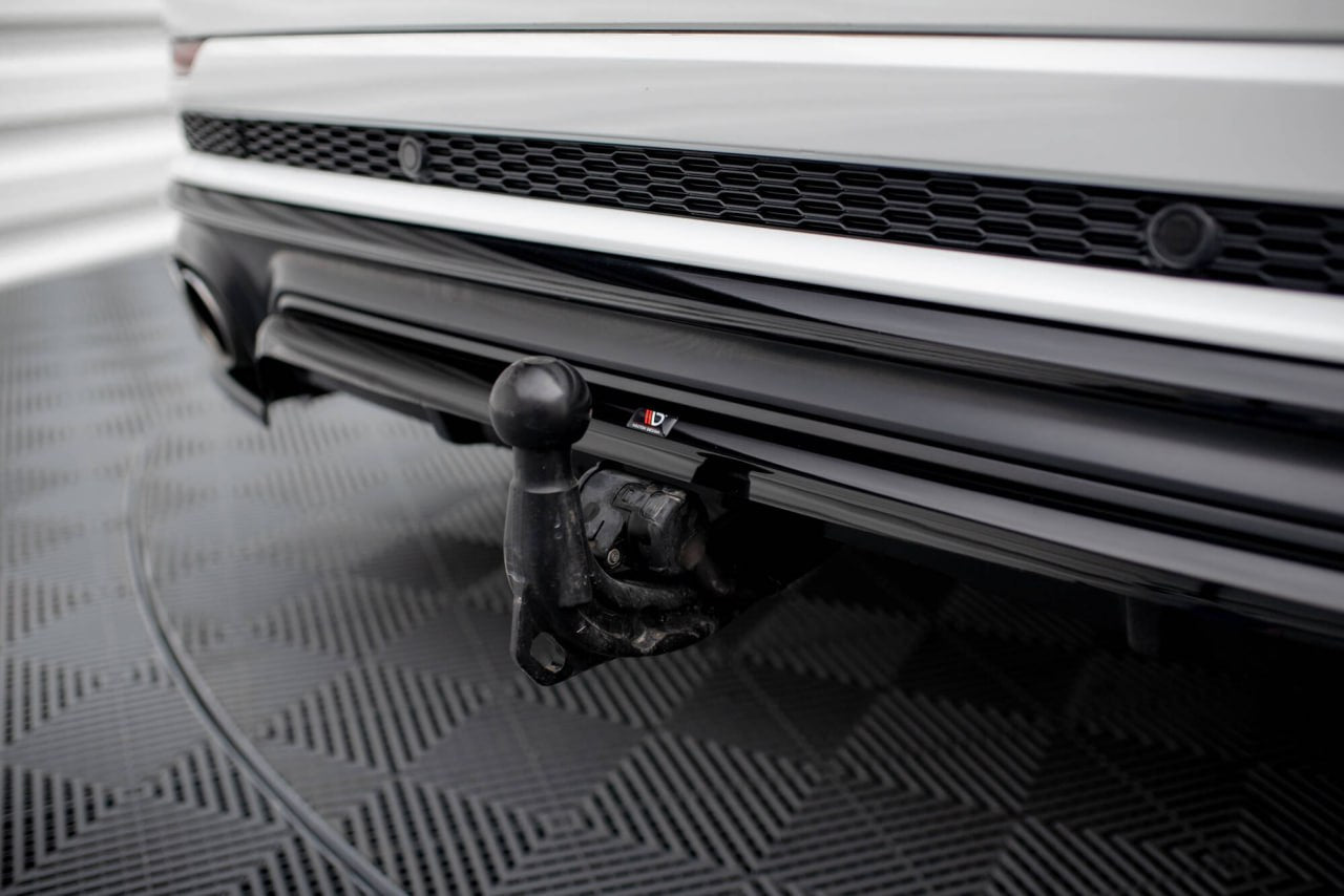 💫Art.2074 Splitter posteriore sotto paraurti audi sq8 + s-line nero lucido💫