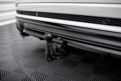 💫Art.2074 Splitter posteriore sotto paraurti audi sq8 + s-line nero lucido💫