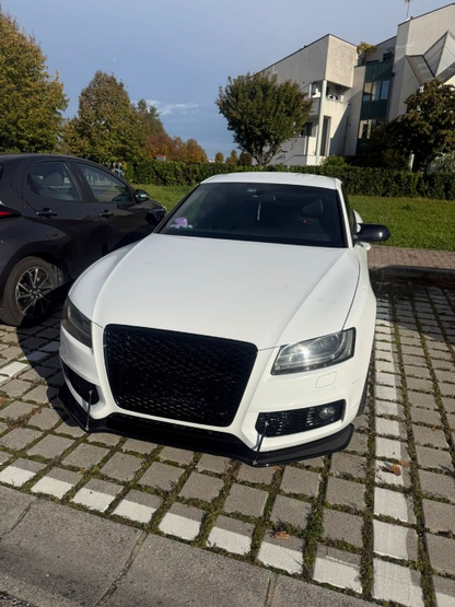 💕ART. 0891 SPLITTER AUDI A5 2007-2011 SLINE S5 NERO  LUCIDO 💕