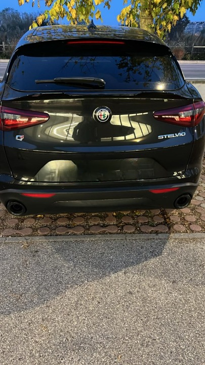 💕ART. 0183 SPOILER BAGAGLIAIO ALFA ROMEO STELVIO NERO LUCIDO💕
