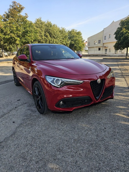 ART. 0873 SPLITTER ALFA ROMEO STELVIO 2016+ NERO OPACO