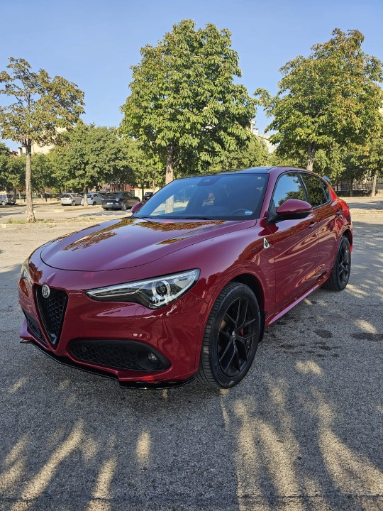 ART. 0873 SPLITTER ALFA ROMEO STELVIO 2016+ NERO OPACO