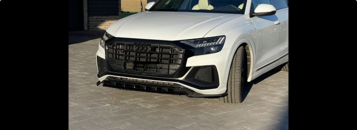 ART. 1837 SPLITTER AUDI Q8 2018-2023 SLINE SQ8 NERO LUCIDO (4 PEZZI)