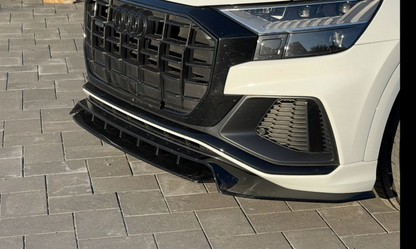 ART. 1837 SPLITTER AUDI Q8 2018-2023 SLINE SQ8 NERO LUCIDO (4 PEZZI)