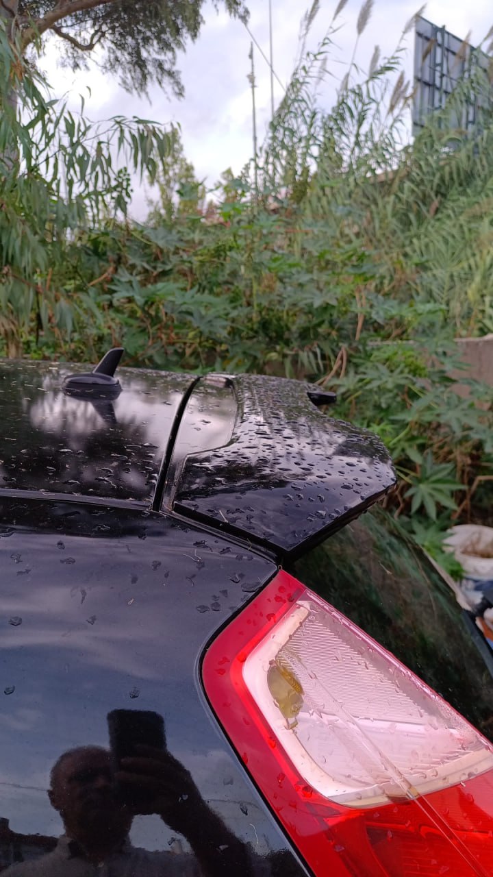 ART. 0268 SPOILER FIAT PUNTO  EVO 2009-2018 NERO LUCIDO