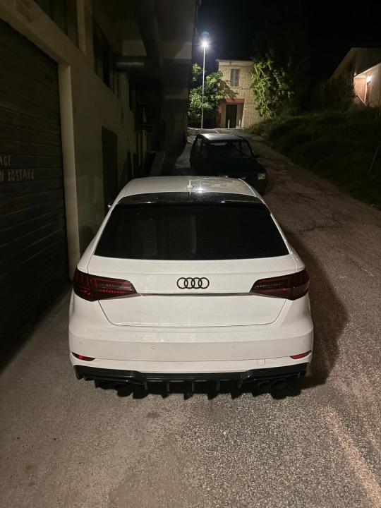 ART.2129 DIFFUSORE AUDI  A3 8V 2016-2020 S3 SLINE NERO LUCIDO 2+2