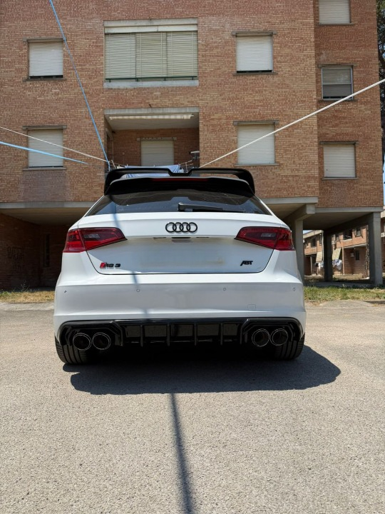 ART.2150 DIFFUSORE AUDI A3 8V 2012-2016 SLINE S3 NERO LUCIDO 2+2