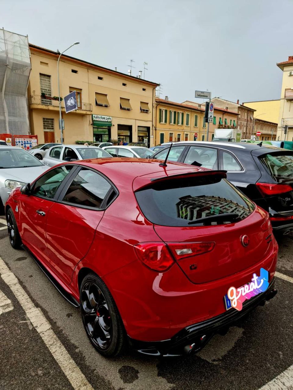 ART. 1854 SOTTO MINIGONNE ALFA ROMEO  GIULIETTA 2010-2020 NERO LUCIDO