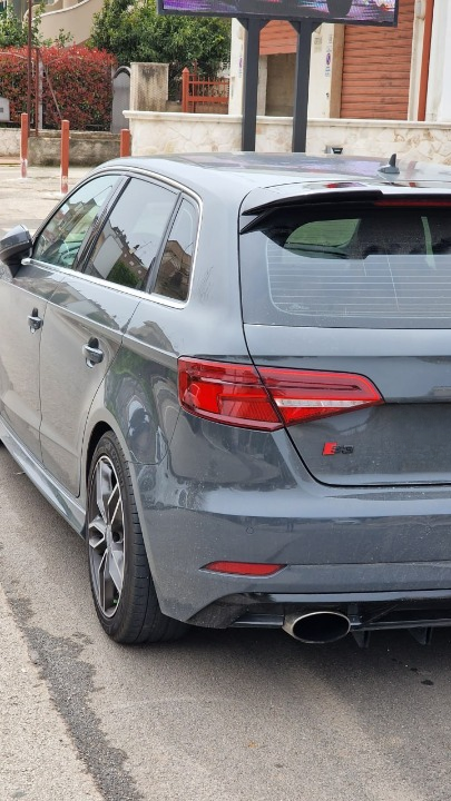 ART. 0072 SPOILER AUDI A3 8V 5D SPORTBACK 2012-2020 STANDARD LOOK RS3 NERO