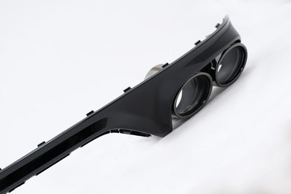 ART.2010 DIFFUSORE  AUDI Q8 2018-2023 S-LINE LOOK SQ8 NERO LUCIDO + TERMINAL