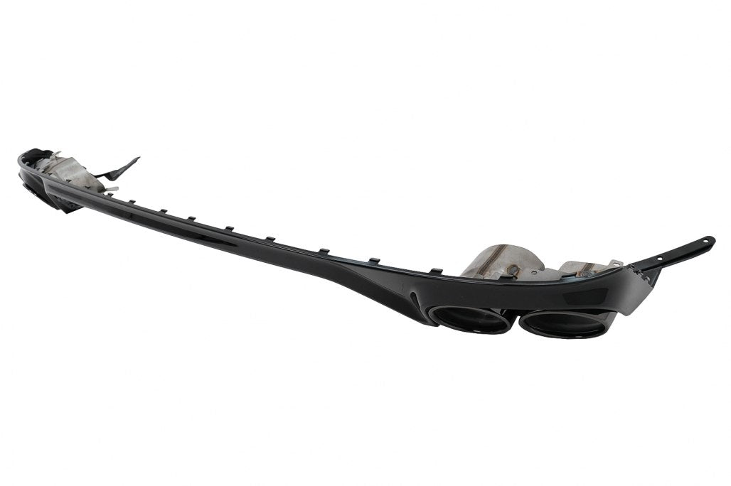 ART.2010 DIFFUSORE  AUDI Q8 2018-2023 S-LINE LOOK SQ8 NERO LUCIDO + TERMINAL