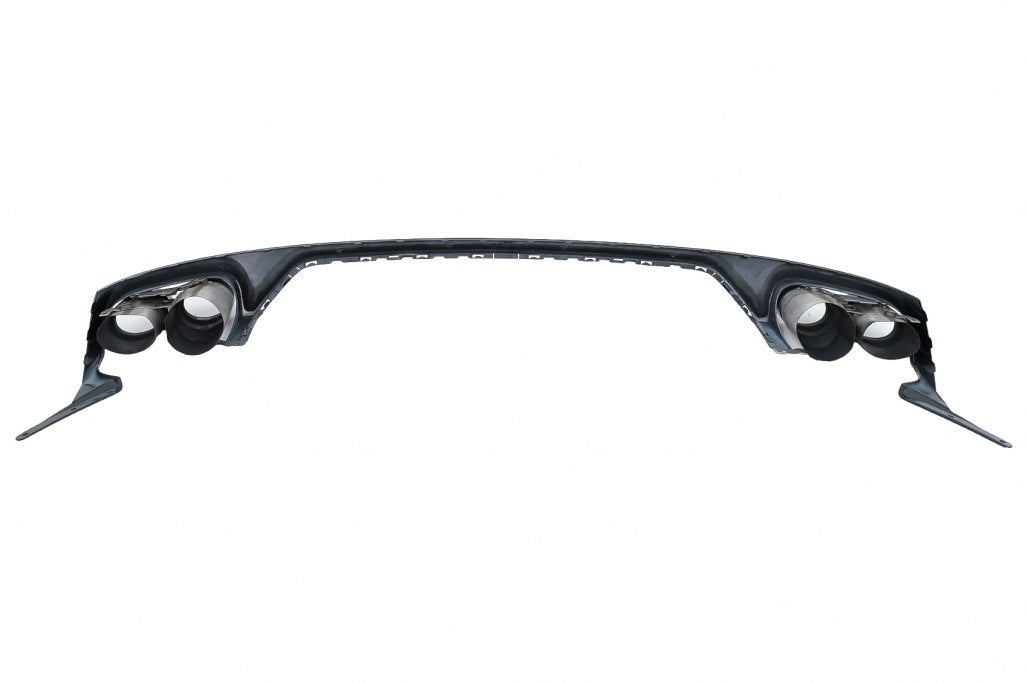 ART.2010 DIFFUSORE  AUDI Q8 2018-2023 S-LINE LOOK SQ8 NERO LUCIDO + TERMINAL