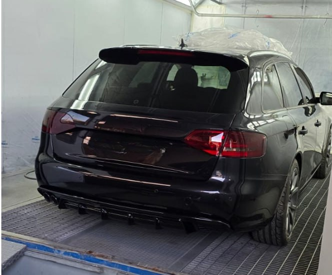 ART. 1848 DIFFUSORE AUDI RS4 A4 B8 2007-2015 STANDARD NERO LUCIDO 2SX