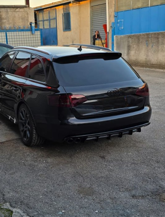 ART. 1848 DIFFUSORE AUDI RS4 A4 B8 2007-2015 STANDARD NERO LUCIDO 2SX