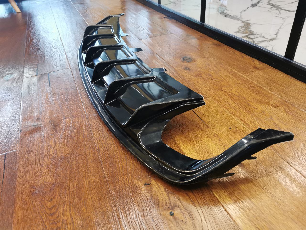 ART. 1848 DIFFUSORE AUDI RS4 A4 B8 2007-2015 STANDARD NERO LUCIDO 2SX