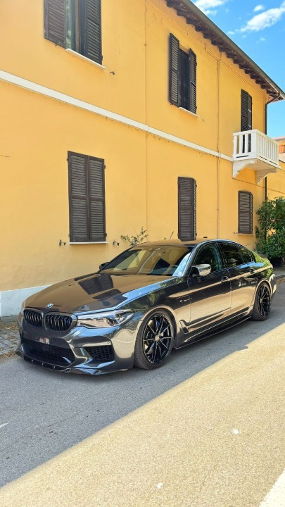 ART. 1009 SPLITTER BMW  SERIE 5 F90 M5 (G30 G31) 2017-2020 NERO LUCIDO