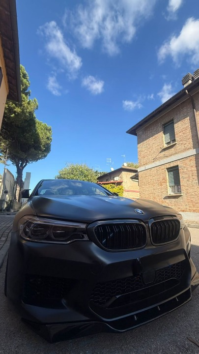 ART. 1009 SPLITTER BMW  SERIE 5 F90 M5 (G30 G31) 2017-2020 NERO LUCIDO