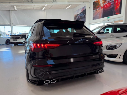 ART. 1085 DIFFUSORE AUDI A3 8Y 2020-2024 SPORTBACK BERLINA LOOK S3