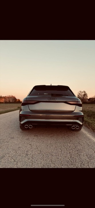 ART. 1085 DIFFUSORE AUDI A3 8Y 2020-2024  SPORTBACK BERLINA LOOK S3