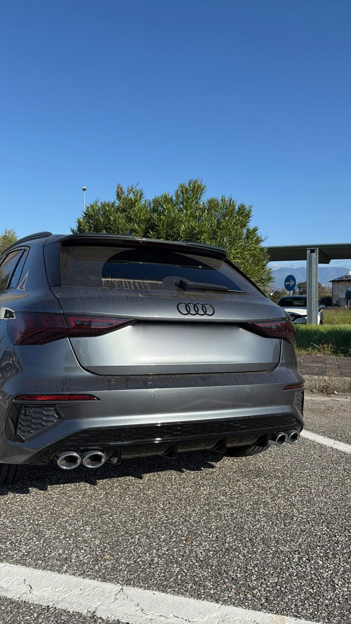 ART. 1085 DIFFUSORE AUDI A3 8Y 2020-2024  SPORTBACK BERLINA LOOK S3