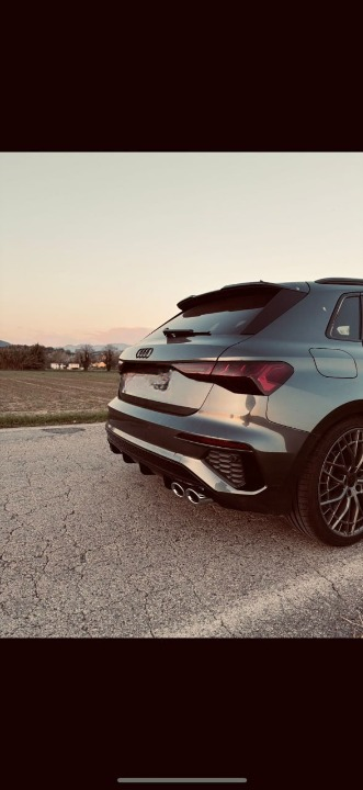 ART. 1085 DIFFUSORE AUDI A3 8Y 2020-2024  SPORTBACK BERLINA LOOK S3