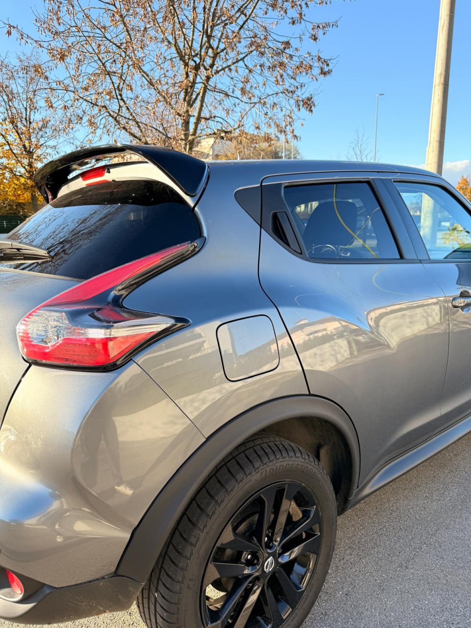 ART. 0092 SPOILER NISSAN JUKE 2010-2019 LOOK SPORT RACE GREZZO