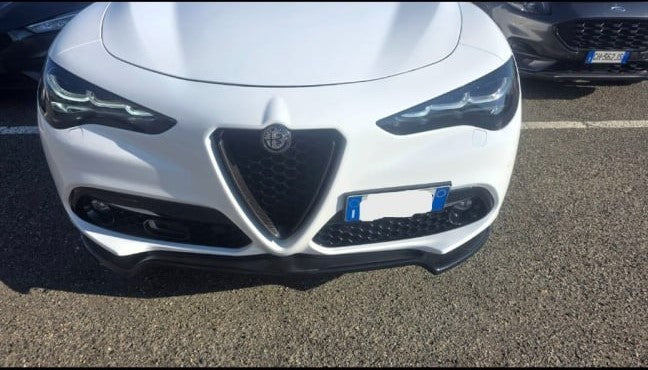 ART. 0233 SPLITTER ALFA ROMEO STELVIO 2016+ NERO LUCIDO