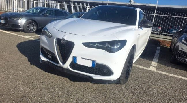 💕ART. 0233 SPLITTER ALFA ROMEO STELVIO 2016+ NERO LUCIDO💕