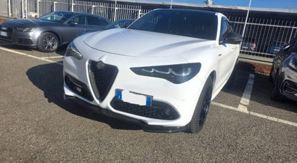 💕ART. 0233 SPLITTER ALFA ROMEO STELVIO 2016+ NERO LUCIDO💕