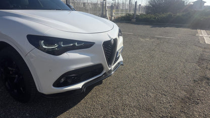 ART. 0233 SPLITTER ALFA ROMEO STELVIO 2016+ NERO LUCIDO