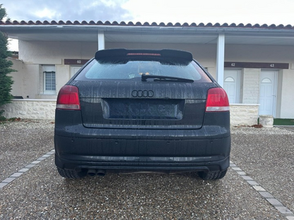 ART.0062  DIFFUSORE AUDI A3 8P 2008-2012 3/5 PORTE LOOK RS3 NERO LUCIDO