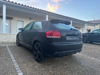 ART.0062  DIFFUSORE AUDI A3 8P 2008-2012 3/5 PORTE LOOK RS3 NERO LUCIDO