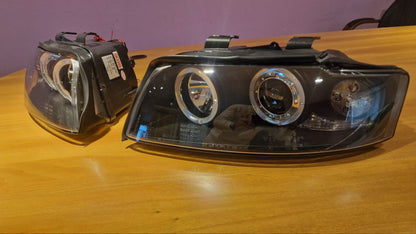 ART.6222 FARI ANTERIORI AUDI A4 B6 2000-2004 ANGEL H1/H1
