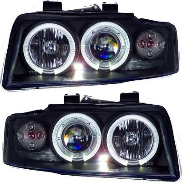 ART.6222 FARI ANTERIORI AUDI A4 B6 2000-2004 ANGEL H1/H1