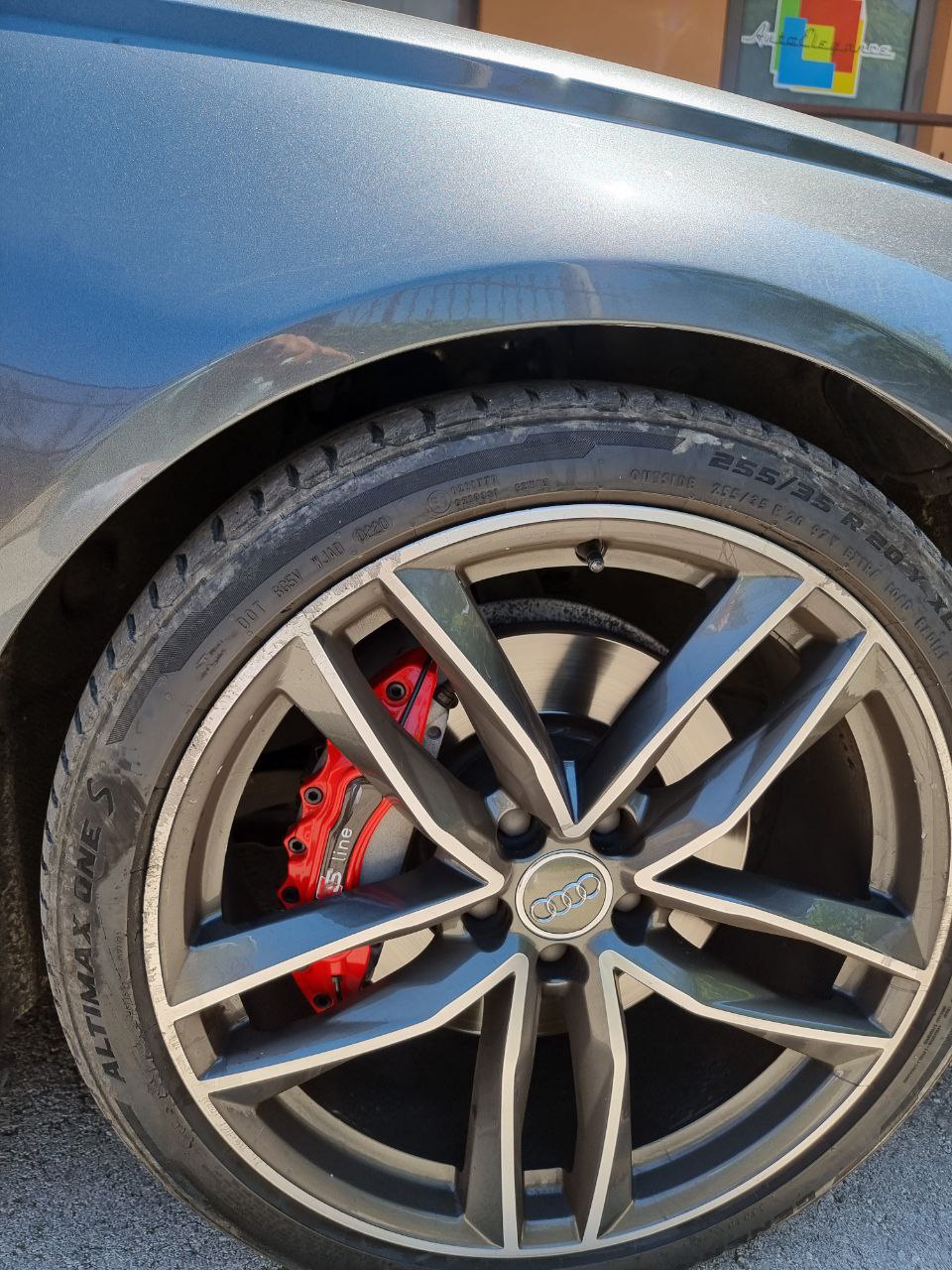 Cover pinze sline rosse adatto per Audi A6 4g c7 4f A5