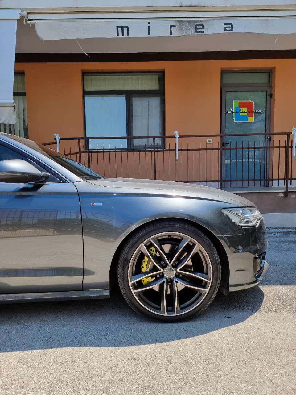 Cover pinze sline NERO GIALLO BIANCO  adatto per Audi A6 4g c7 4f A5