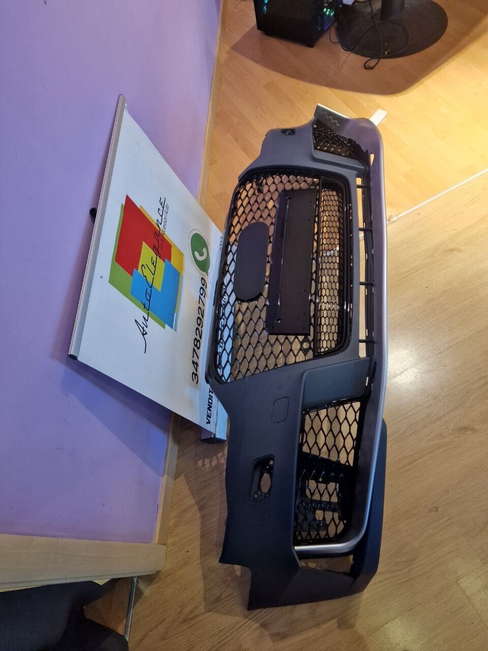 ART. 0812 PARAURTI ANTERIORE AUDI A3 8V 2012-2016 LOOK RS3+GRIGLIA QUATTRO