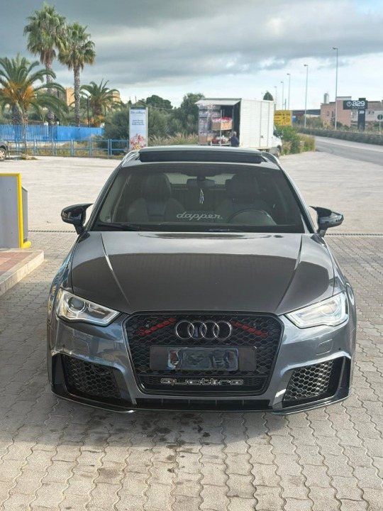 ART. 0812 PARAURTI ANTERIORE AUDI A3 8V 2012-2016 LOOK RS3+GRIGLIA QUATTRO