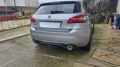 ART. 0254 DIFFUSORE PEUGEOT 308 II 5 PORTE 2013-2021 LOOK GTI NERO LUCIDO