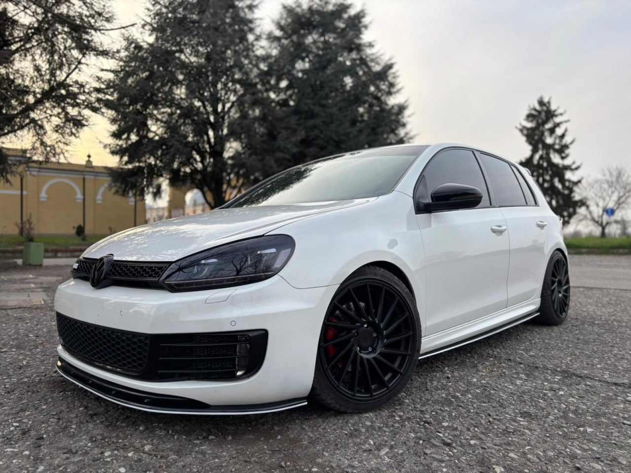 ART. 0248 SPLITTER VW GOLF 6 STANDARD GTI NERO LUCIDO